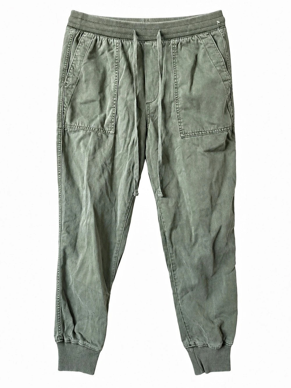 GAP Olive Green Cotton Lyocell Utility Jogger Pants Size M
